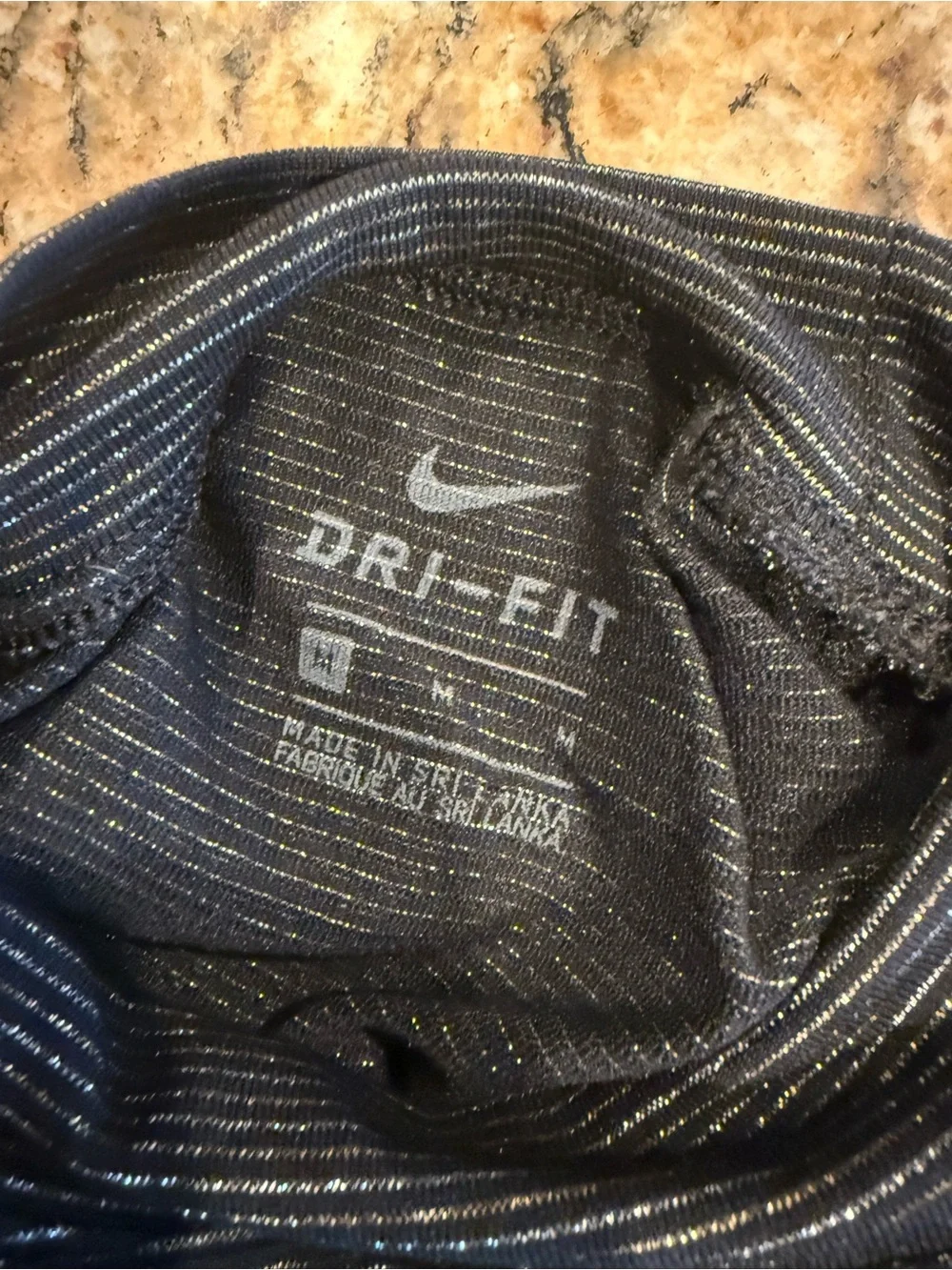 Nike Women’s Pro Warm Dri-FIT Long Sleeve Training Top Black Metallic medium